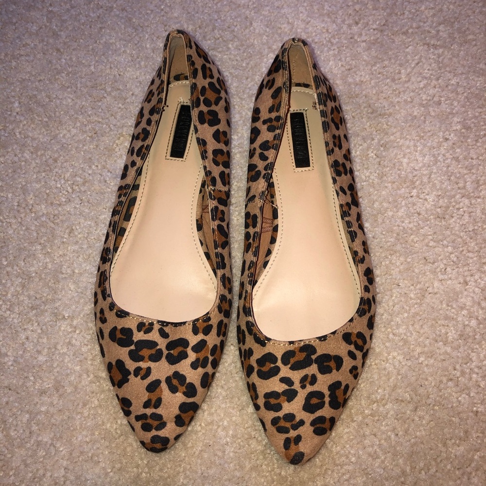 Leopard Pointed Toe Flats